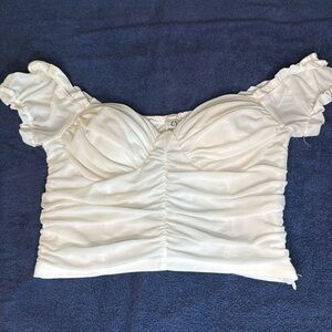 White Crop Top Size M